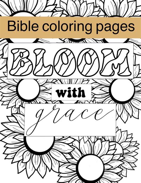 Faithful Inspiration Christian Coloring Pages Etsy