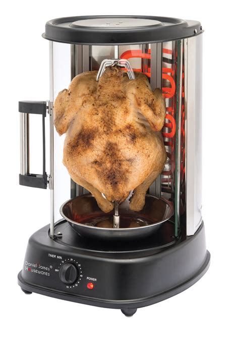 4 In 1 Vertical Chicken Rotisserie Grill Daniel James Products