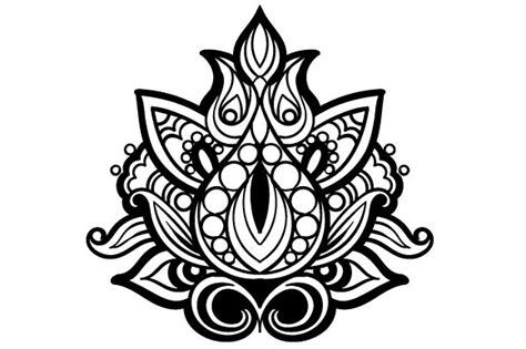 Mandala Lotus Flower Svg For Cricut Layered Svg Cut File
