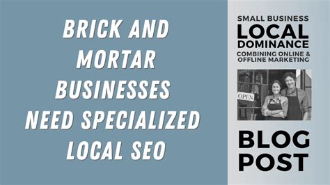 Brick And Mortar Businesses Need Specialized Local Seo S3 Media Group
