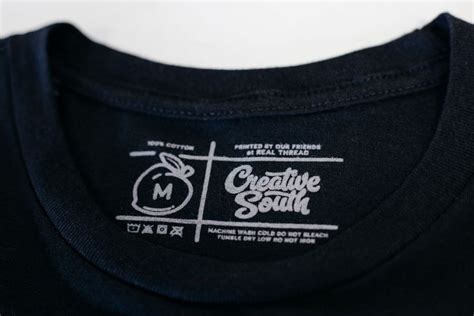 how to create custom printed clothing labels for your shirts real thread printed clothing