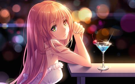 Join Her For A Drink 1920x1200 Original Animewallpaper