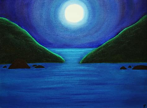 Moonlight Painting By Stacey Phillips