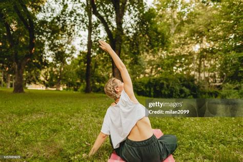 Yoga In The Park High Res Stock Photo Getty Images