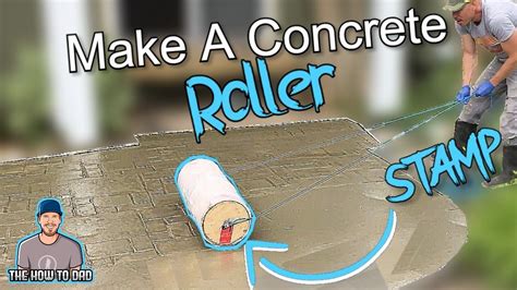 How To Make A Concrete Stamp Roller Diy Stamped Concrete Diy