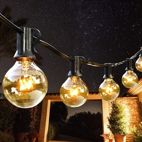 Outdoor 762m25ft G40 Globe Bulbs String Lights With 27 Pcs Glass