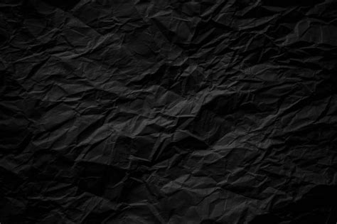 Free Photo Crumpled Black Paper Texture