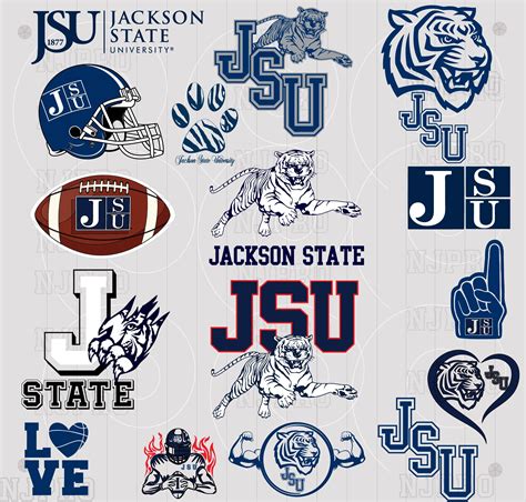 Jackson State University Tigers Svg Jsu Theeilove Jackson State