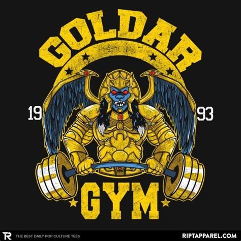 Check spelling or type a new query. Solid gold gains 💪 ''Goldar Gym'' by Gery Arts 💥 Purchase this tee for $13 at RIPT Apparel 💥 ...