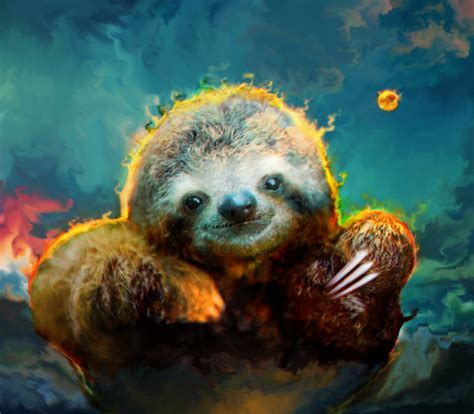 Sloth Love By Ururuty On Deviantart