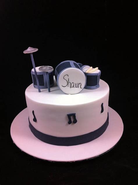 Drum Kit Cake Decorated Cake By Lydia Evans Cakesdecor