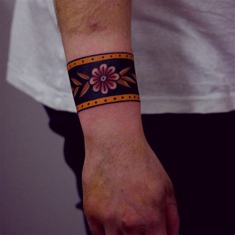 Large tribal bracelet tattoo design. Your body is a canvas | Wrist band tattoo, Cuff tattoo ...