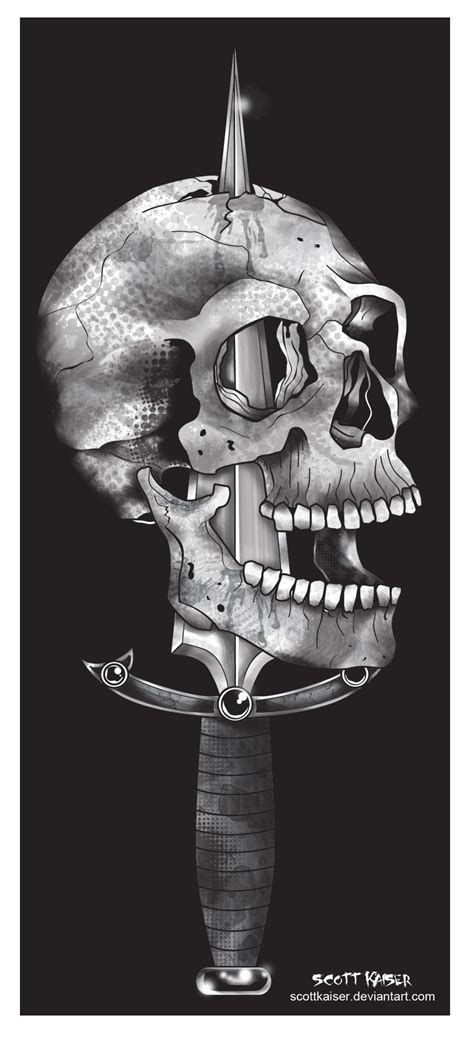 Skull And Dagger By Scottkaiser On Deviantart
