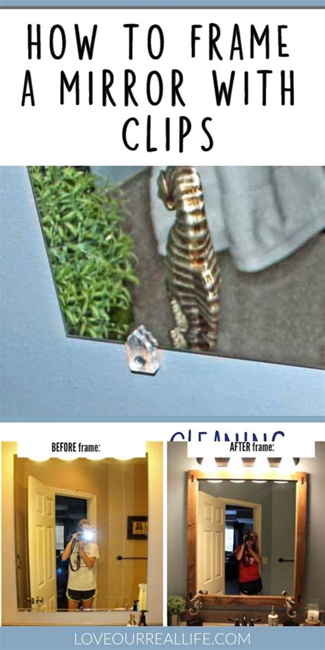 Follow These Simple Steps To Make A Basic Frame To Go Directly Over Your Mirror Clips No Need