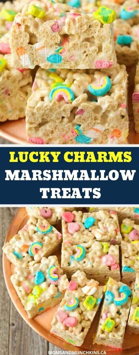 Lucky Charms Marshmallow Treats Moms And Munchkins Recipe In 2020
