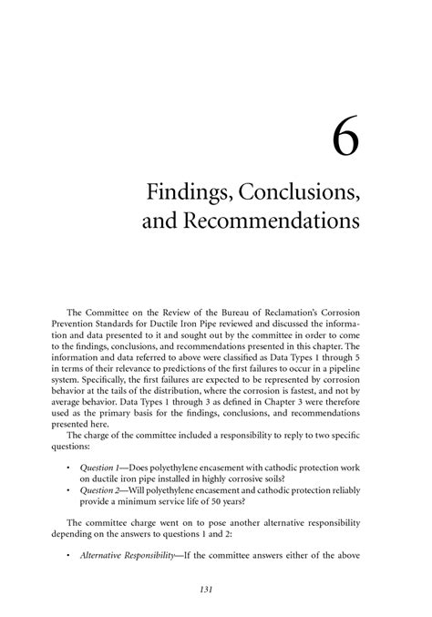 6 Findings, Conclusions, and Recommendations | Review of the Bureau of ...