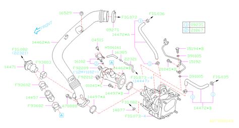 2020 Subaru Forester Plus Weyesight Gasket Air Intake Duct Gasket Air Interior Duct