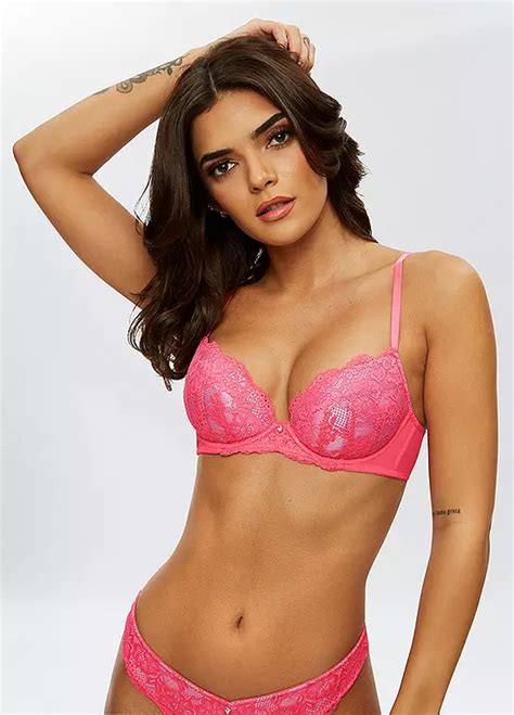 Sexy Lace Sustainable Underwired Padded Plunge Bra By Ann Summers