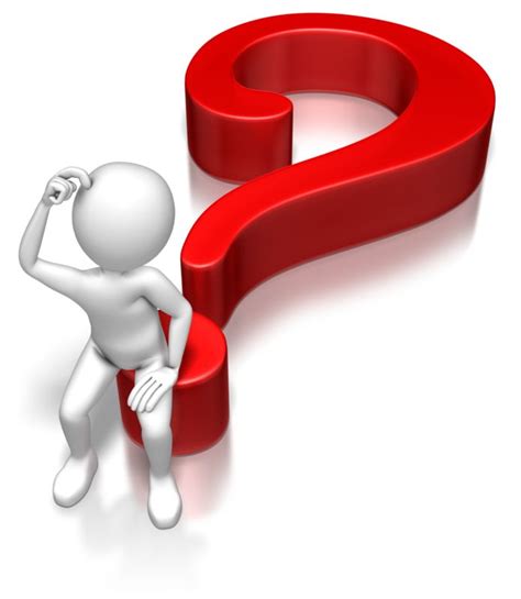Stick Figure Sitting On Question Mark Great Powerpoint Clipart For