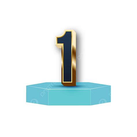 Colorful 3d Number 1 Trophy Design 3d Trophy Top Png And Vector With