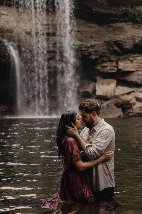 Waterfall Engagement Photos To Inspire You Wandering Weddings
