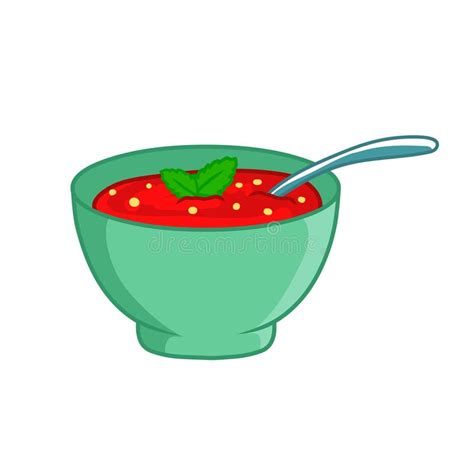 Soup Bowl Vector Illustration Stock Vector Illustration Of Clipart