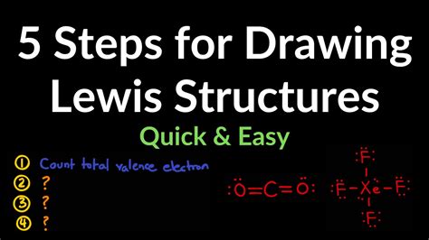 Quick Easy Steps To Drawing Lewis Structures With Examples Practice Problems Summary