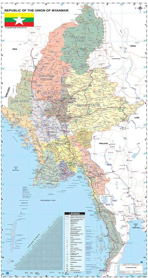 Este aplicativo mostra a extensão de milhas de estrada em mianmar. Myanmar app de mapas - mapa de Myanmar apk (Sur-este de ...