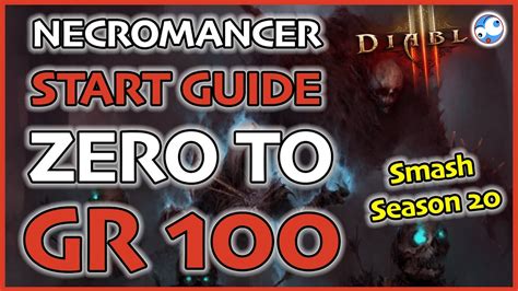 There's a lot to take in. Season 20 Necromancer Starter Guide: Level 1 to GR100 (Diablo 3 Patch 2.6.8) - YouTube