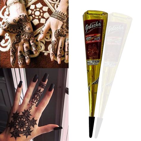1pc Ink Color Henna Cones Tattoo Paste Indian Waterproof Tattoo Kit
