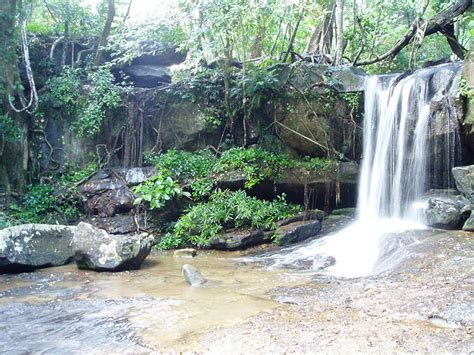 Secluded Waterfall Cambodian Rainforest Flickr Photo Sharing