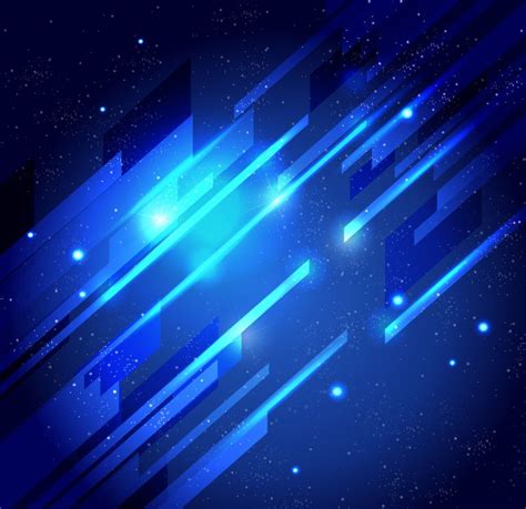 Abstract Blue Light Vector Background Free Vector