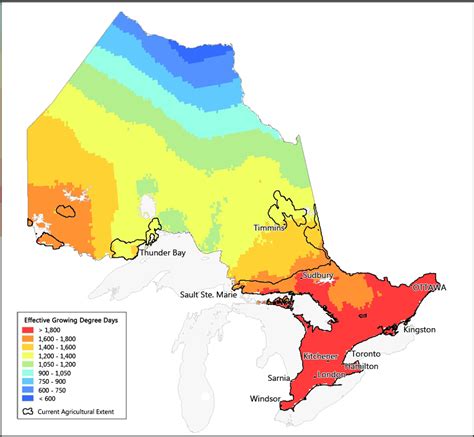 Map Of Climate Regions In Canada Climate Zones Canada Map Ontario Map