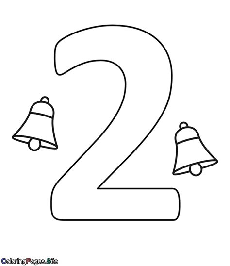 Pattern Number 2 Coloring Pages For Kids Counting Numbers Printables Images