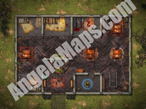 Police Station And Morgue Angela Maps Battle Maps For D D And Other