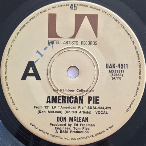 Don Mclean American Pie 1971 Vinyl Discogs