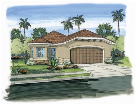 Simple 3 bedroom floor plans has an open floor plan and unique house exterior design. California Style - Southwest Home with 3 Bedrooms, 1304 Sq ...