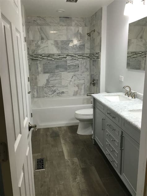 Not only do they look cool but they really make the most of the available space and are especially great in the bathroom where it's a small room to begin with. Bathroom Remodel! | Small full bathroom, Full bathroom ...