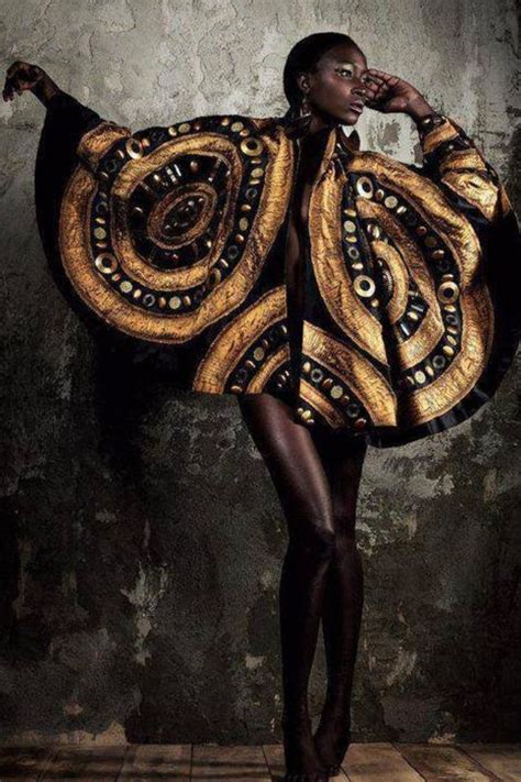Gold African Inspired Fashion Africa Fashion Tribal Fashion Ankara