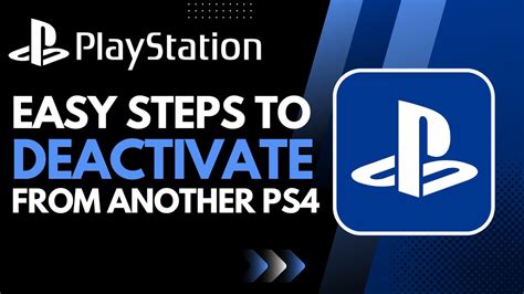 How To Deactivate A Ps4 Account From Another Ps4 Youtube