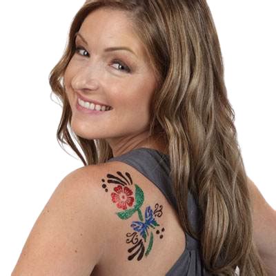 Glitter tattoo artist Nashville | Jumping Hearts Party Rentals Nashville TN