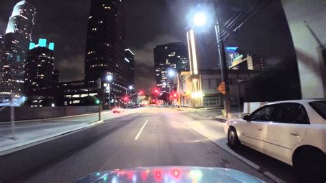 Driving Around Los Angeles Downtown At Night Youtube