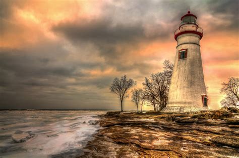 Wallpapers Usa Marblehead Lighthouse Massachusetts Hdri Nature