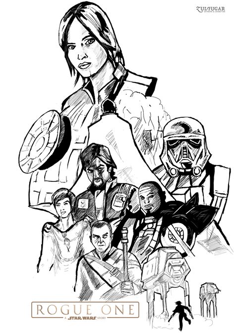 Rogue One A Star Wars Story Fan Illustration On Behance