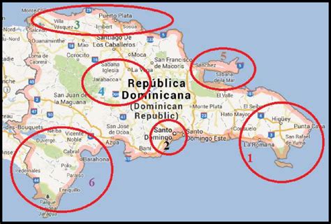 Mapa Turistico De Republica Dominicana
