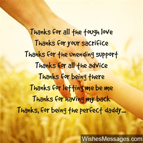 Thank You Poems For Dad