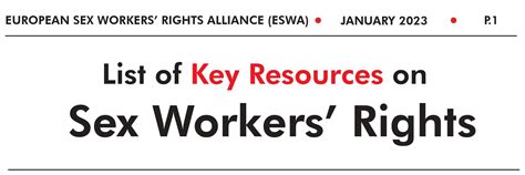 List Of Key Resources On Sex Workers Rights European Sex Workers Rights Alliance
