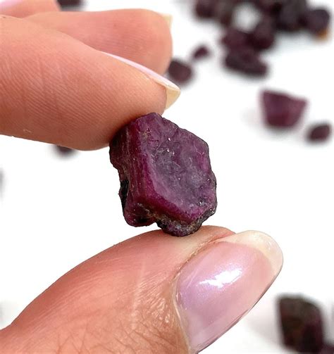 One Raw Ruby Natural Red Ruby Red Ruby Etched Ruby Etsy Canada