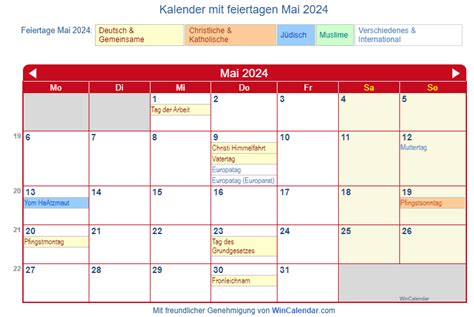 Deutschland Kalender Zum Drucken Mai 2024