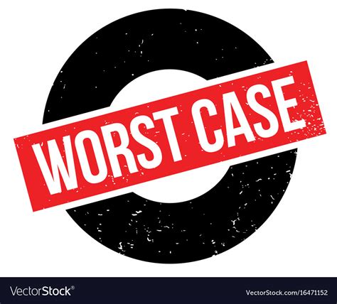Worst Case Rubber Stamp Royalty Free Vector Image
